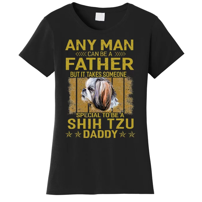 Dogs 365 Shih Tzu Dog Daddy Dad Gift Women's T-Shirt