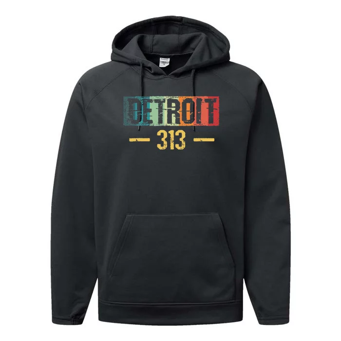 Detroit 313 Vintage Performance Fleece Hoodie