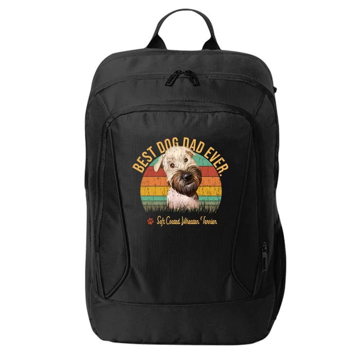 Dogs 365 Vintage Best Soft Coated Wheaten Terrier Dad Ever Gift City Backpack