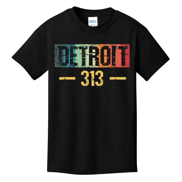 Detroit 313 Vintage Kids T-Shirt