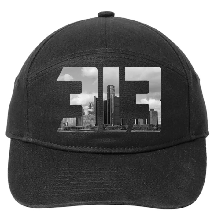 Detroit 313 Vintage 7-Panel Snapback Hat