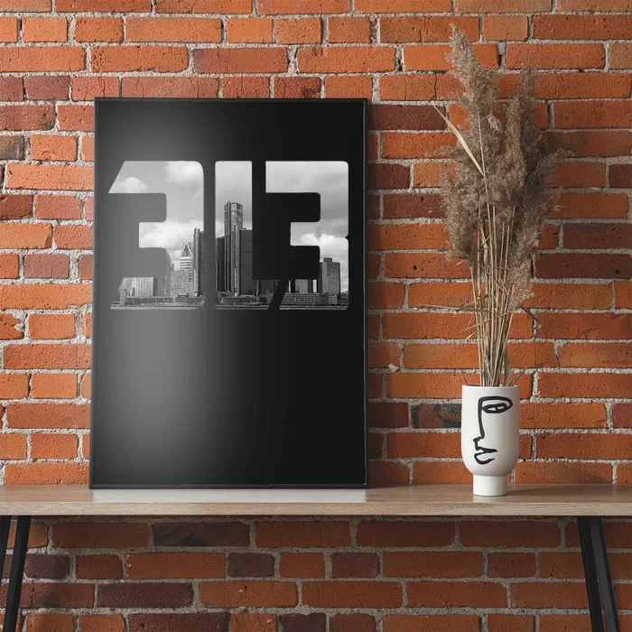 Detroit 313 Vintage Poster