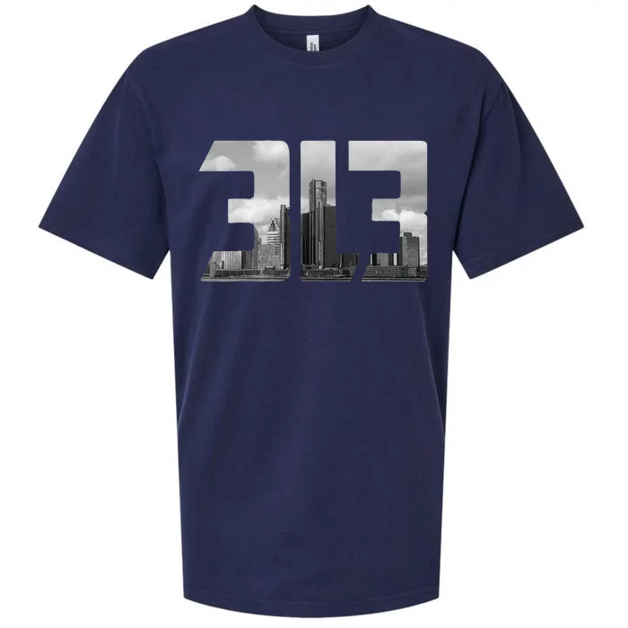 Detroit 313 Vintage Sueded Cloud Jersey T-Shirt