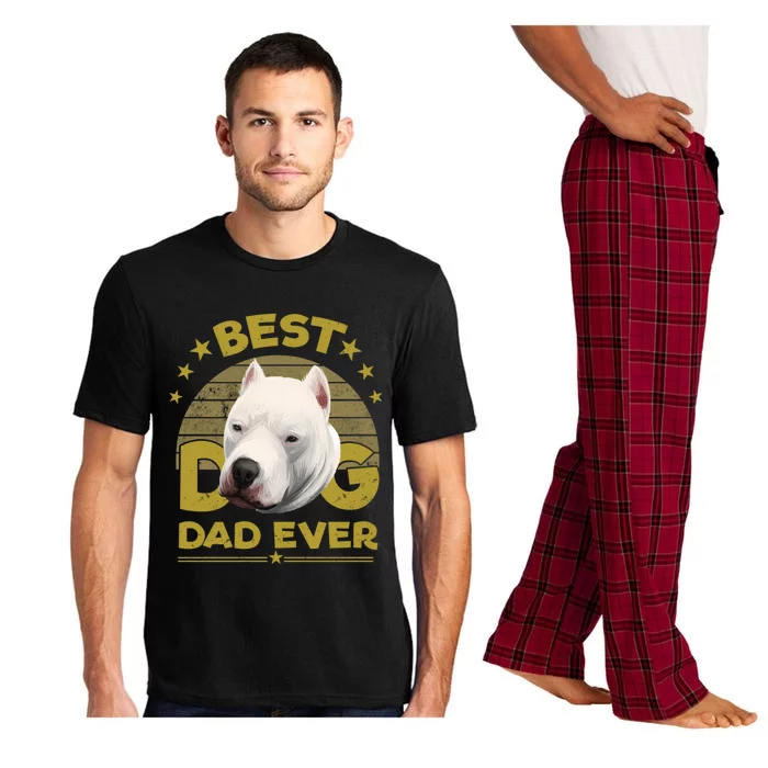 Dogs 365 Vintage Best Dogo Argentino Dad Ever Gift Gift Pajama Set