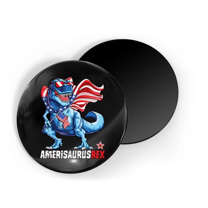 Dinosaur 4th Of July Boy Girl Amerisaurus T Rex Funny Magnet