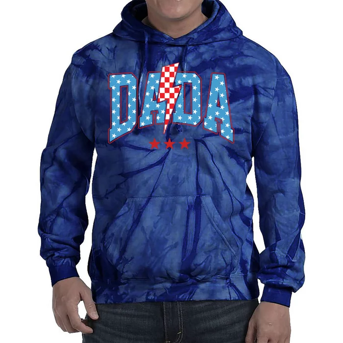 Dada 4th Of July Usa Festive Tie Dye Hoodie