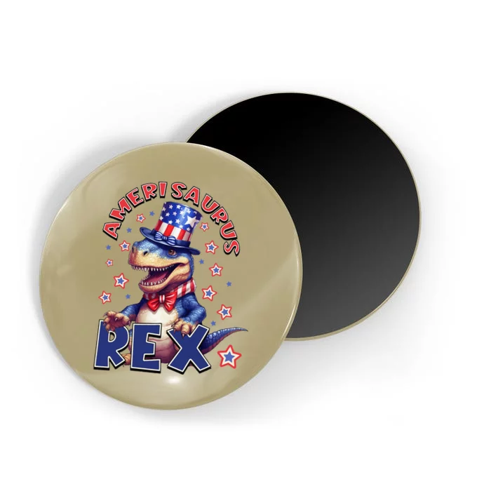 Dinosaur 4th Of July Amerisaurus T Rex Magnet