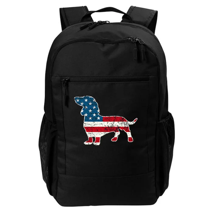 Dachshund 4th Of July American Flag Dog Lovers Daily Commute Backpack