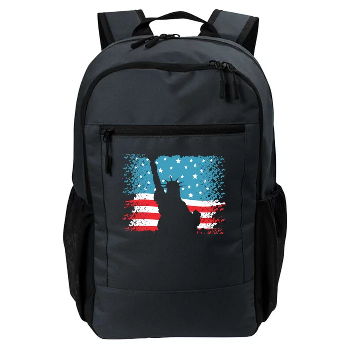 Distressed 4th Of July Liberty Flag Daily Commute Backpack