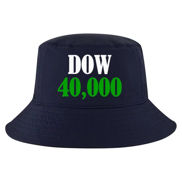 Dow 40000 Stockbroker Financial Advisor Stock Market Cool Comfort Performance Bucket Hat