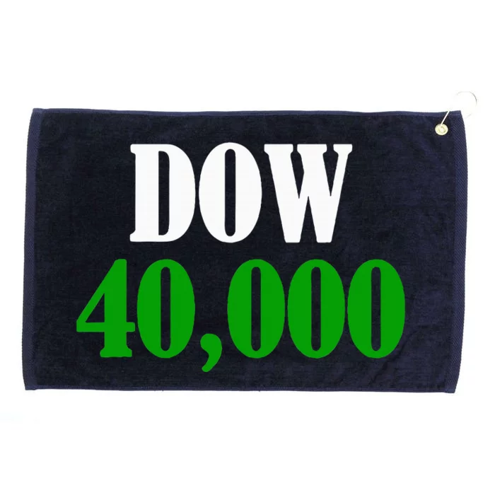 Dow 40000 Stockbroker Financial Advisor Stock Market Grommeted Golf Towel