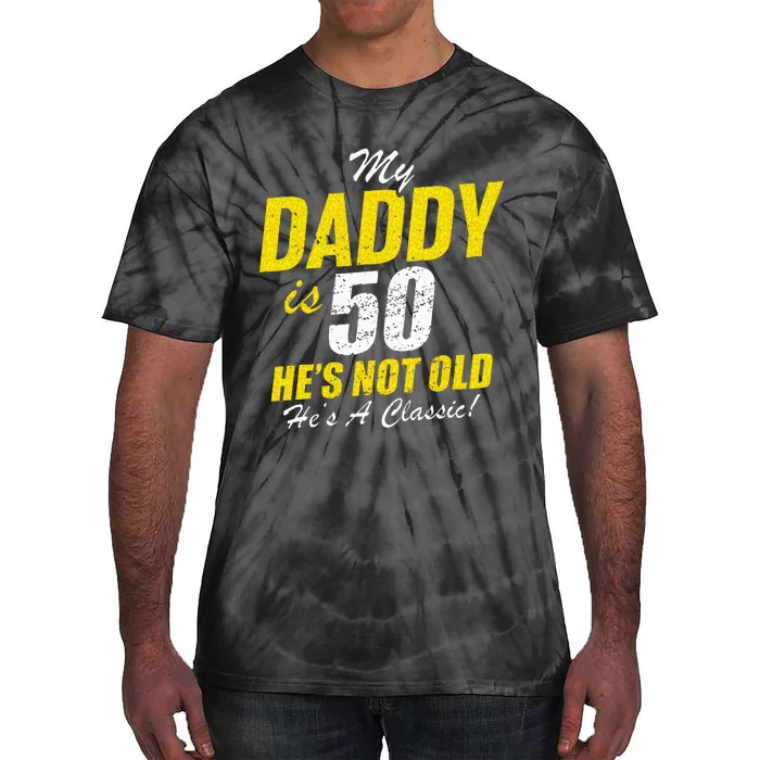 Daddy 50th Birthday Dad 50 Tie-Dye T-Shirt