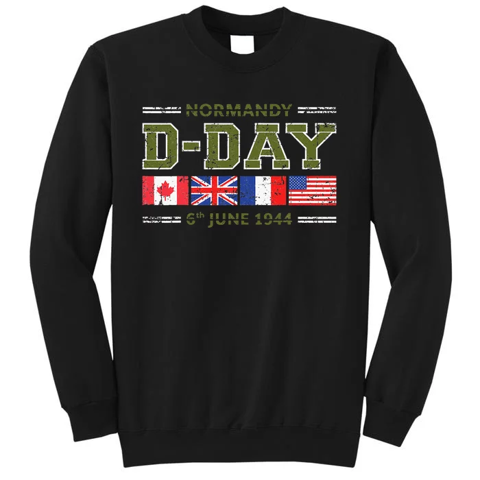 DDay 78th Anniversary WWII Memorial Vintage 1944 Tall Sweatshirt