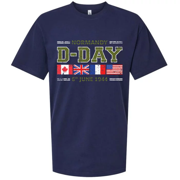 DDay 78th Anniversary WWII Memorial Vintage 1944 Sueded Cloud Jersey T-Shirt