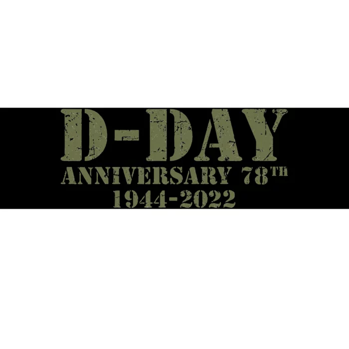 DDay 78th Anniversary WWII Memorial Vintage 1944 Bumper Sticker