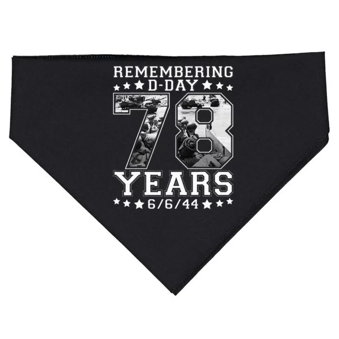 DDay 78th Anniversary June 6th 1944 WWII Memorial USA-Made Doggie Bandana