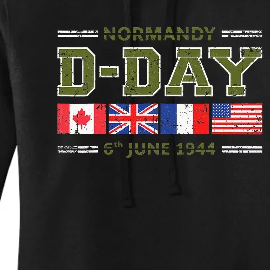 DDay 78th Anniversary WWII Memorial Women's Pullover Hoodie