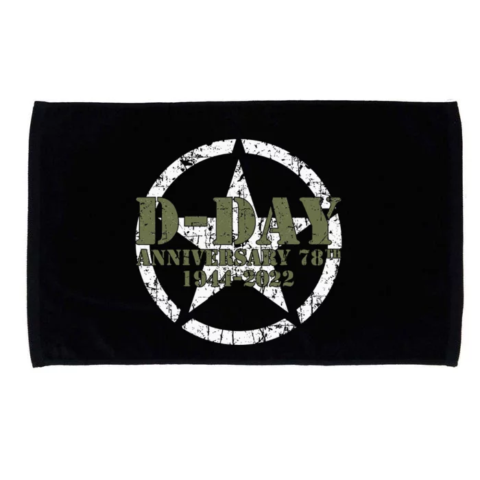 DDay 78th Anniversary WWII Memorial Vintage 1944 Microfiber Hand Towel