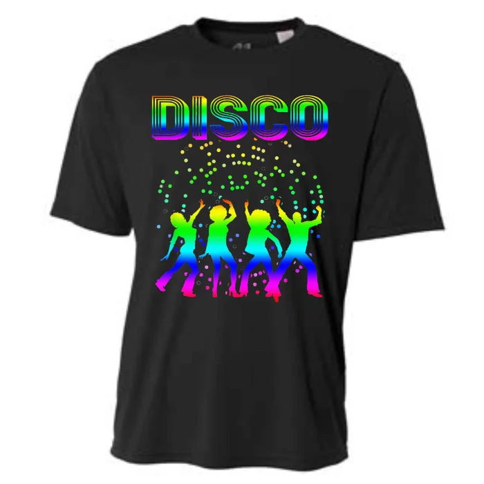 Disco 70s Disco Themed Vintage Retro Dancing Cooling Performance Crew T-Shirt