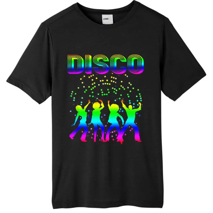 Disco 70s Disco Themed Vintage Retro Dancing ChromaSoft Performance T-Shirt