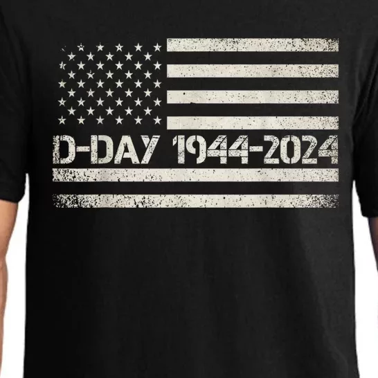 Dday 80th Anniversary 19442024 Normandy Us Flag D Day Pajama Set