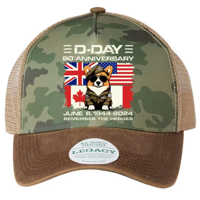 Dday 80th Anniversary Normandy Beachdog D Day Landing Legacy Tie Dye Trucker Hat