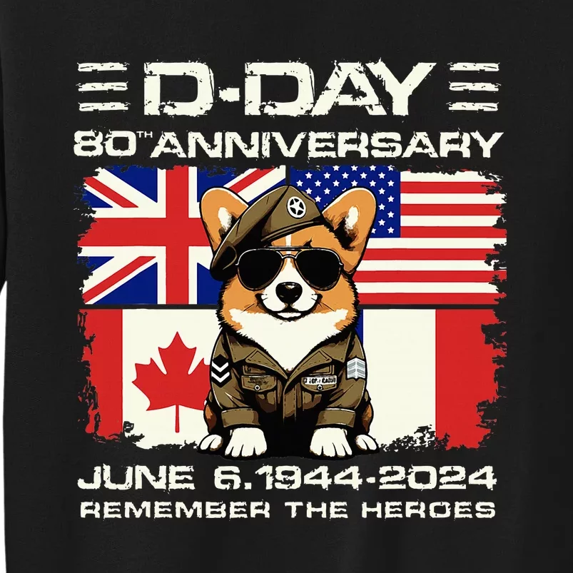 Dday 80th Anniversary Normandy Beachdog D Day Landing Sweatshirt