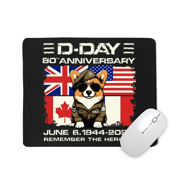 Dday 80th Anniversary Normandy Beachdog D Day Landing Mousepad