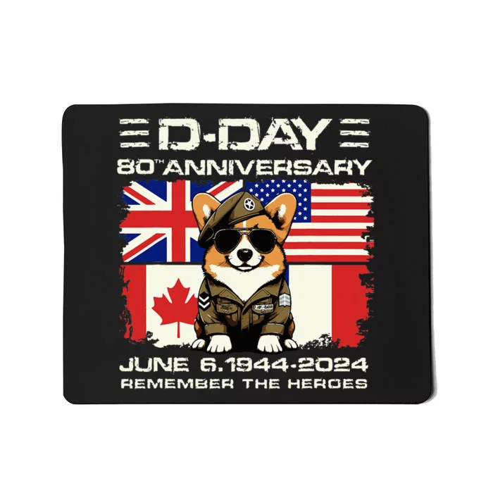 Dday 80th Anniversary Normandy Beachdog D Day Landing Mousepad