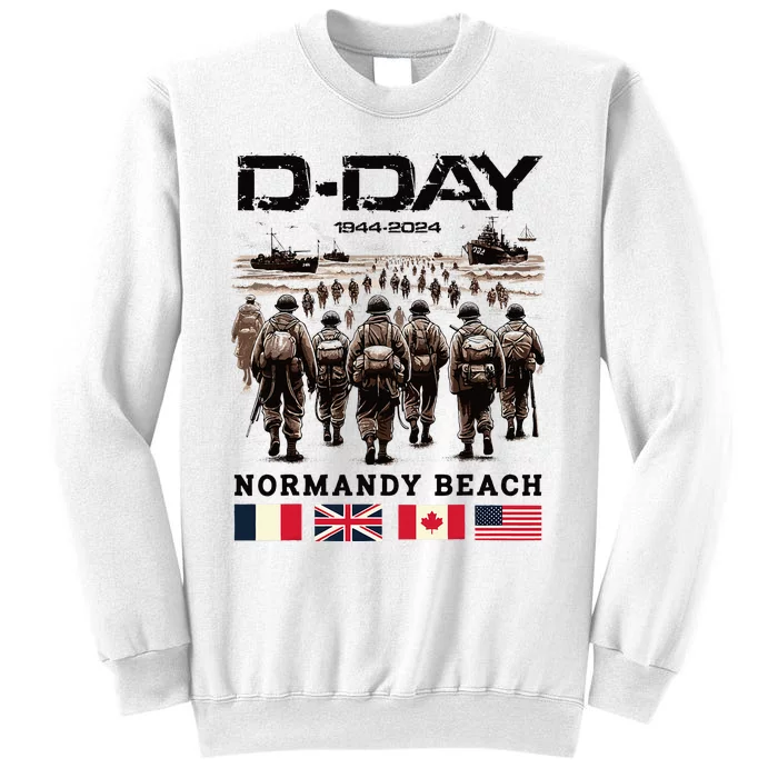 Dday 80th Anniversary Normandy Beach Landing History 1944 Sweatshirt