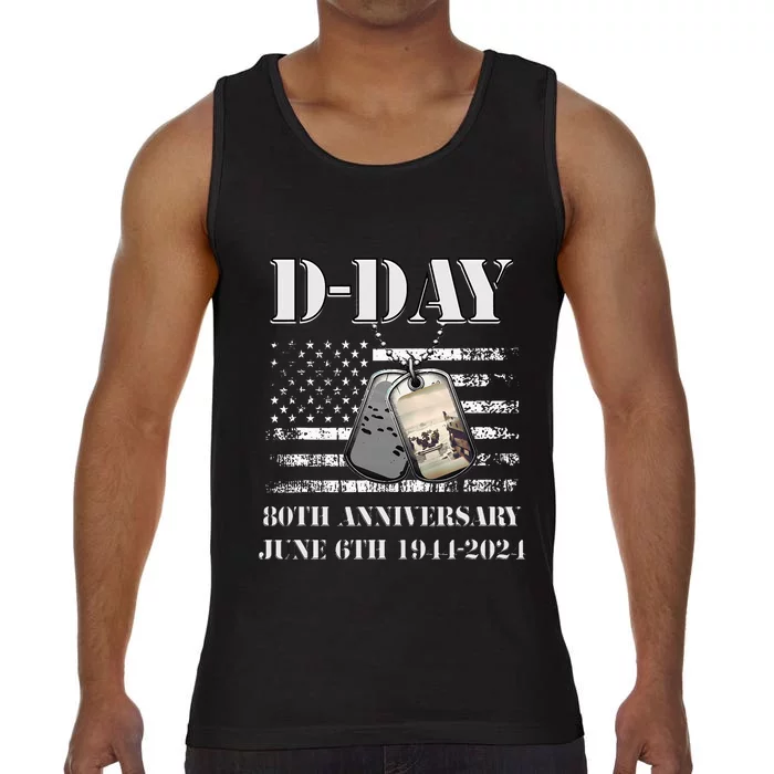 Dday 80th Anniversary June 6th 1944 2024 Normandy Landing Comfort Colors® Tank Top