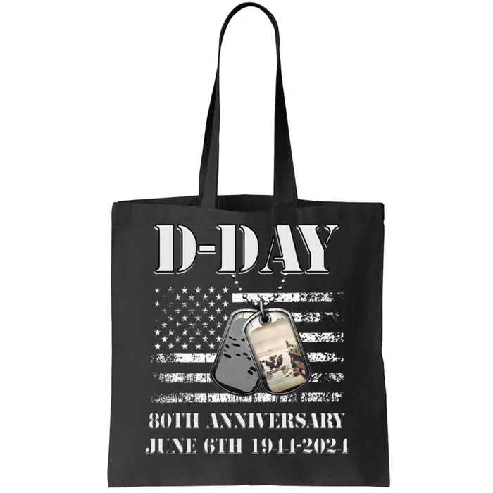 Dday 80th Anniversary June 6th 1944 2024 Normandy Landing Tote Bag