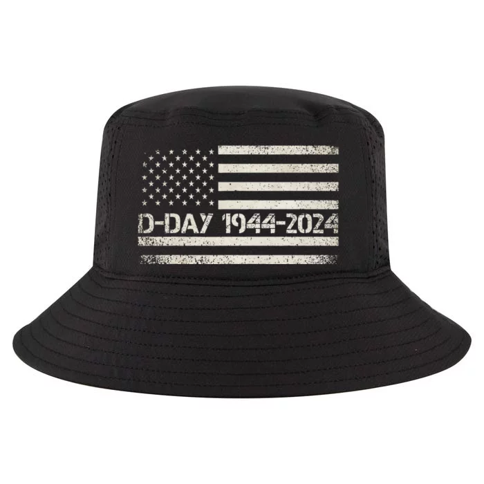 Dday 80th Anniversary 19442024 Normandy Us Flag D Day Cool Comfort Performance Bucket Hat