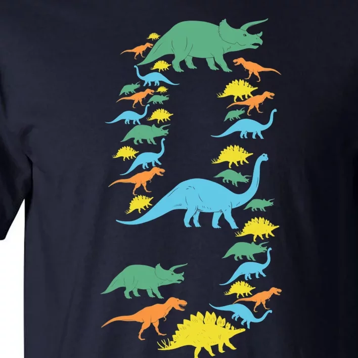 Dinosaur 9th Birthday Gift For 9 Year Old Boy Girl Tall T-Shirt