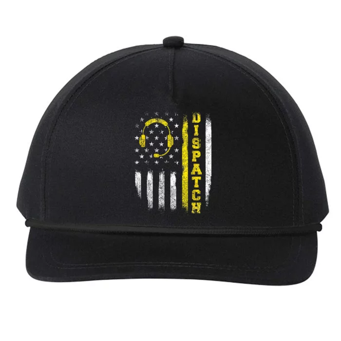 Dispatch 911 Dispatcher First Responder Emergency Call USA Snapback Five-Panel Rope Hat