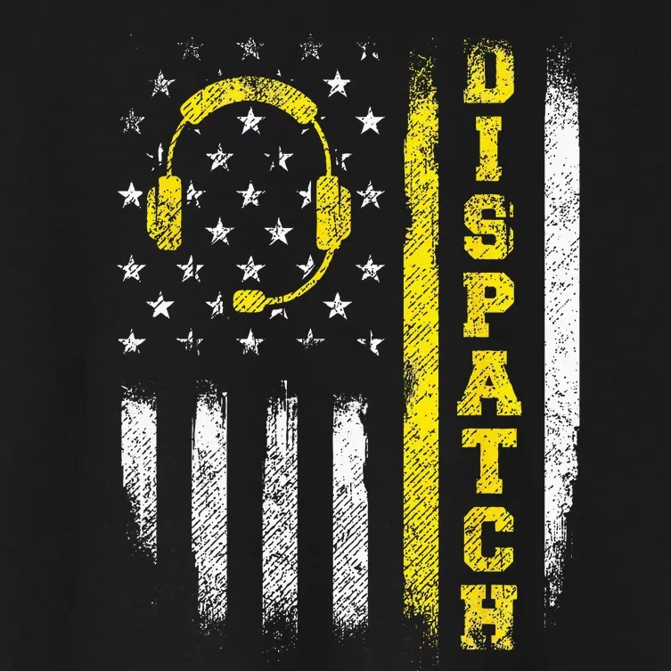 Dispatch 911 Dispatcher First Responder Emergency Call USA Women's Crop Top Tee