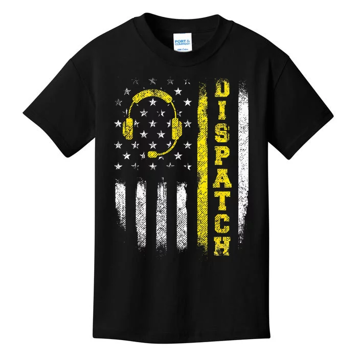 Dispatch 911 Dispatcher First Responder Emergency Call USA Kids T-Shirt