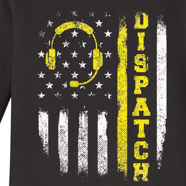 Dispatch 911 Dispatcher First Responder Emergency Call USA Baby Long Sleeve Bodysuit