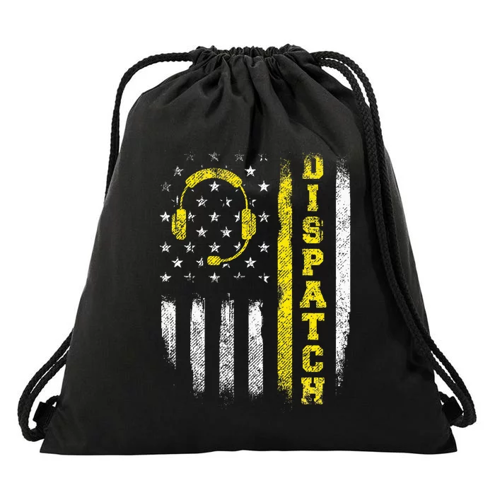 Dispatch 911 Dispatcher First Responder Emergency Call Usa Drawstring Bag