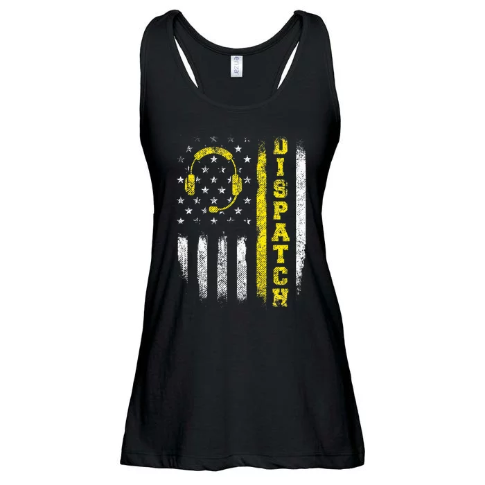 Dispatch 911 Dispatcher First Responder Emergency Call Usa Ladies Essential Flowy Tank