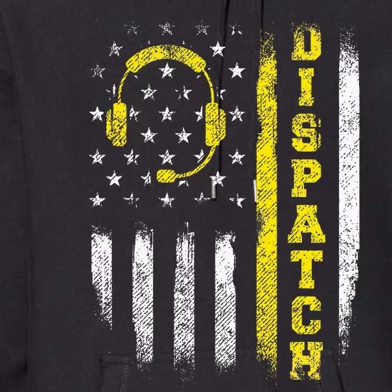 Dispatch 911 Dispatcher First Responder Emergency Call Usa Premium Hoodie