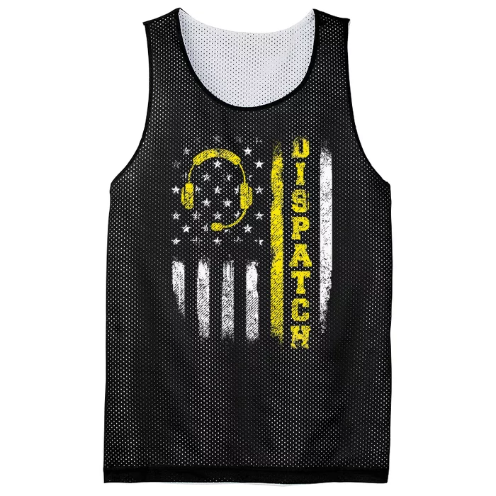 Dispatch 911 Dispatcher First Responder Emergency Call Usa Mesh Reversible Basketball Jersey Tank