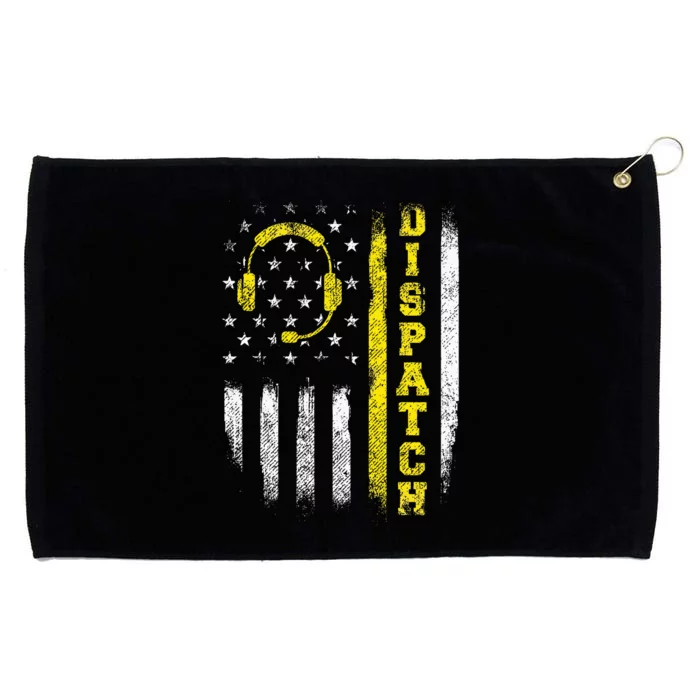 Dispatch 911 Dispatcher First Responder Emergency Call Usa Grommeted Golf Towel