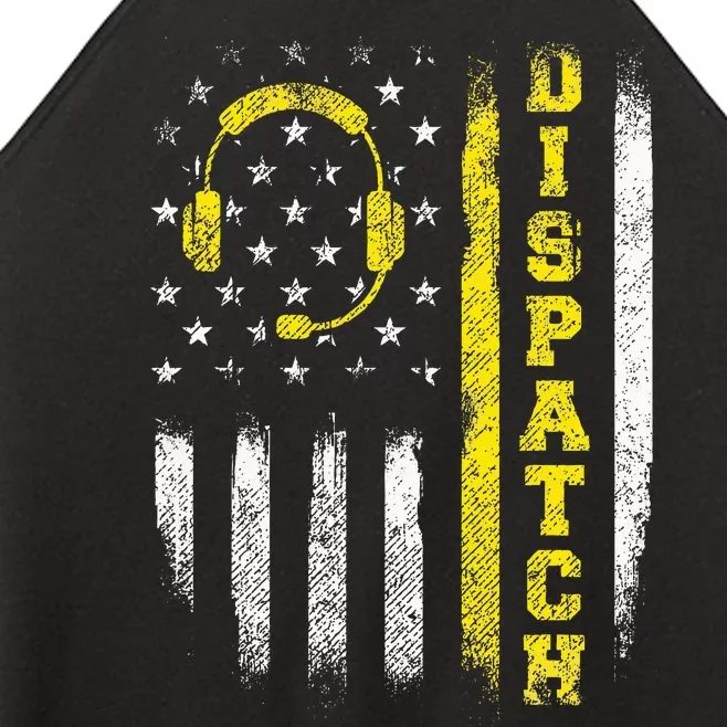 Dispatch 911 Dispatcher First Responder Emergency Call Usa Women’s Perfect Tri Rocker Tank