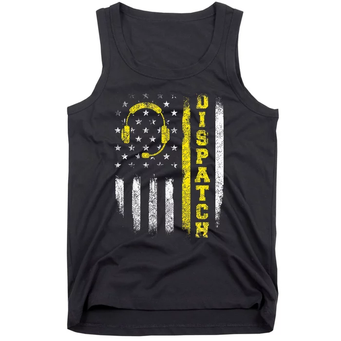 Dispatch 911 Dispatcher First Responder Emergency Tank Top