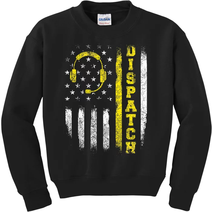 Dispatch 911 Dispatcher First Responder Emergency Kids Sweatshirt