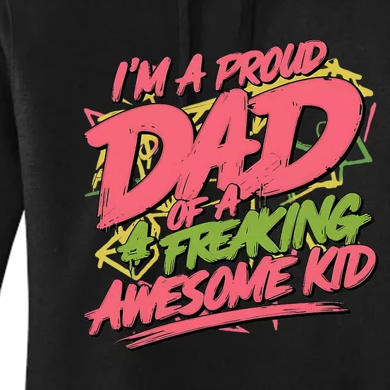 Dad 90s Retro Jokes Funny Fathers Day Party Women's Pullover Hoodie