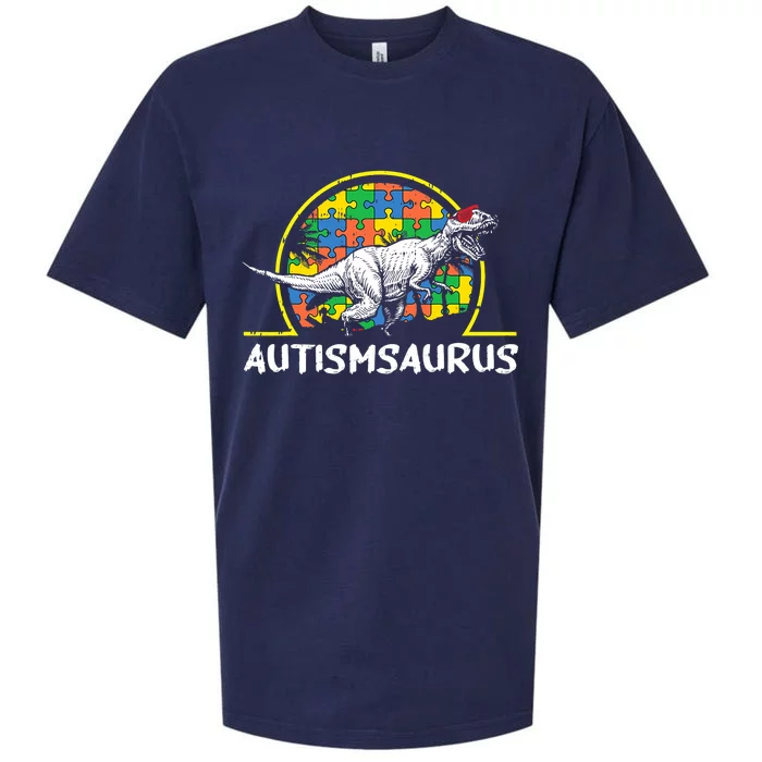 Dinosaur Autism Awareness Gifts Cute T Rex Saurus Sueded Cloud Jersey T-Shirt