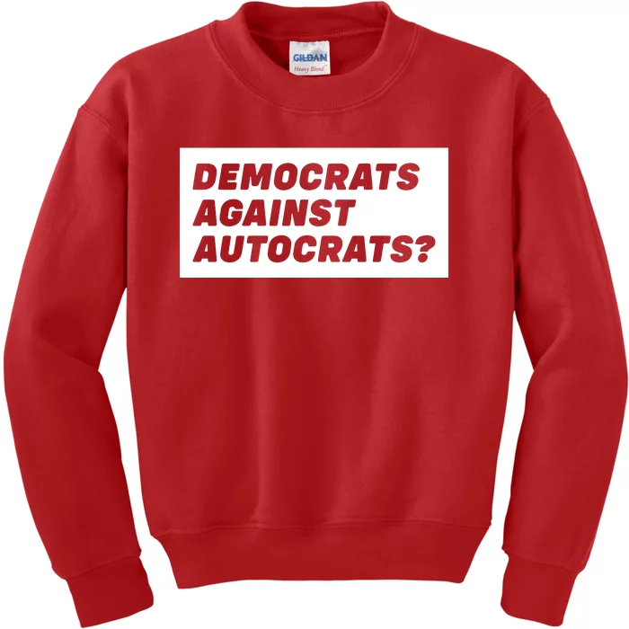 Democrats Against Autocrats Kids Sweatshirt