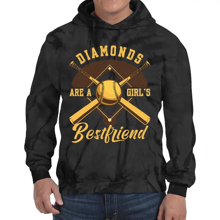 Diamonds Are A Girl Best Friend Friendship Bestfriend Tie Dye Hoodie